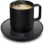 Jisile Coffee Mug Warmer, Smart Coffee Warmer Candle Warmer with Auto Shut Off for Office Desk, Cup Warmer with 2 Temperature, Electric Beverage Drink