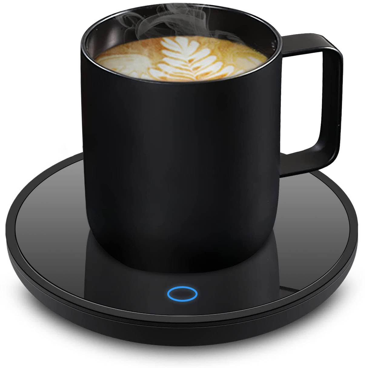 c537abb9ae14bfc19b01dc2f0146ce8d3ba2d4168ccf5d981d15652183477a7c.jpg Jisile Coffee Mug Warmer, Smart Coffee Warmer Candle Warmer with Auto Shut Off for Office Desk, Cup Warmer with 2 Temperature, Electric Beverage Drink - Image 1