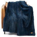 Ugg Euphoria Faux Fur Throw - Indigo