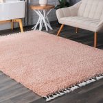 nuLOOM Neva Plush Shag Area Rug 3' x 5' Pink