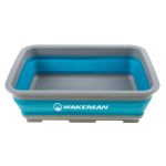 Wakeman 10L Collapsible Portable Camping Wash Basin - Blue