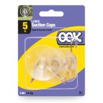Ook Large Suction Cup Hook 3 Pack, Clear