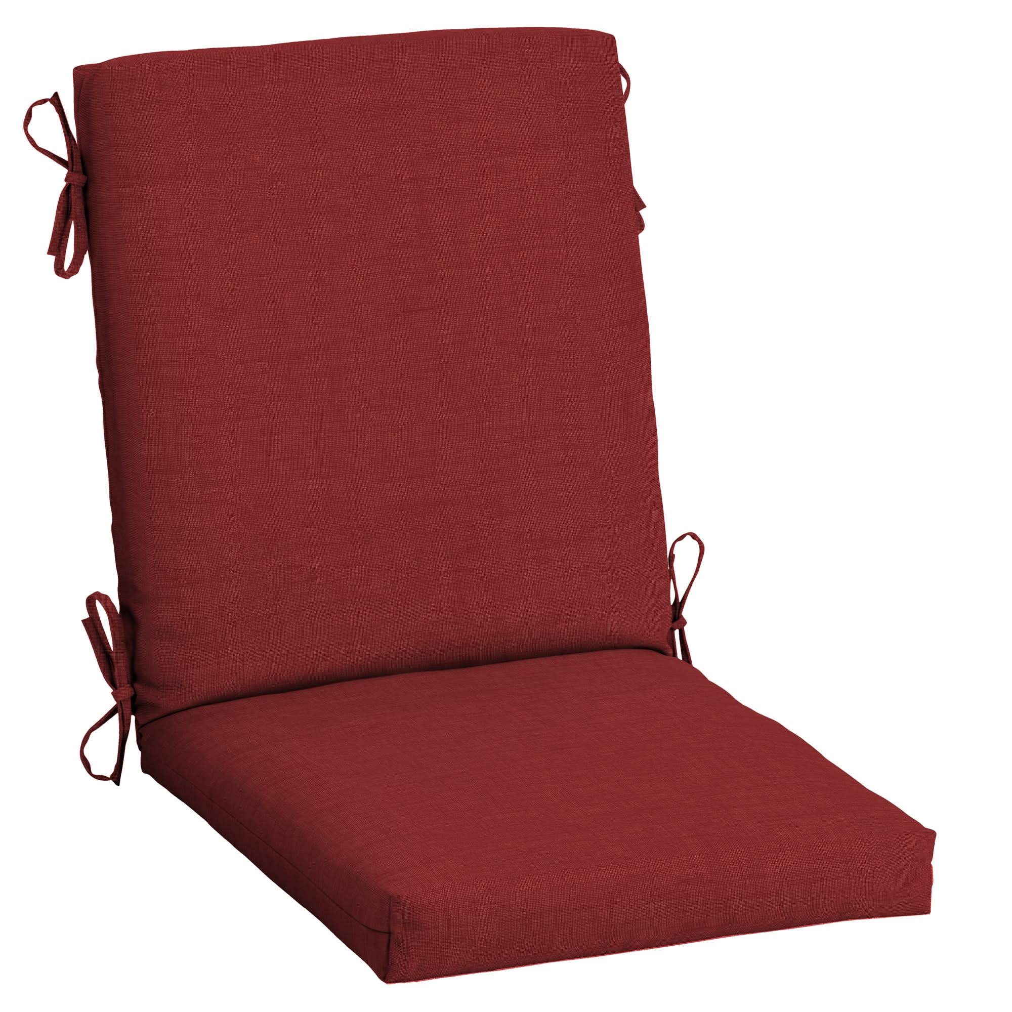 c5b62aee2cfac3366af2d1194699718ccb05e34a0b8162d1054eebe101c05aa8.jpg Arden Selections 44" x 20" Leala Texture Outdoor High Back Dining Chair Cushion Ruby - Image 1