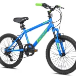 20" Crossfire 6 - Speed Boy'S Mountain Bike, Blue/Green
