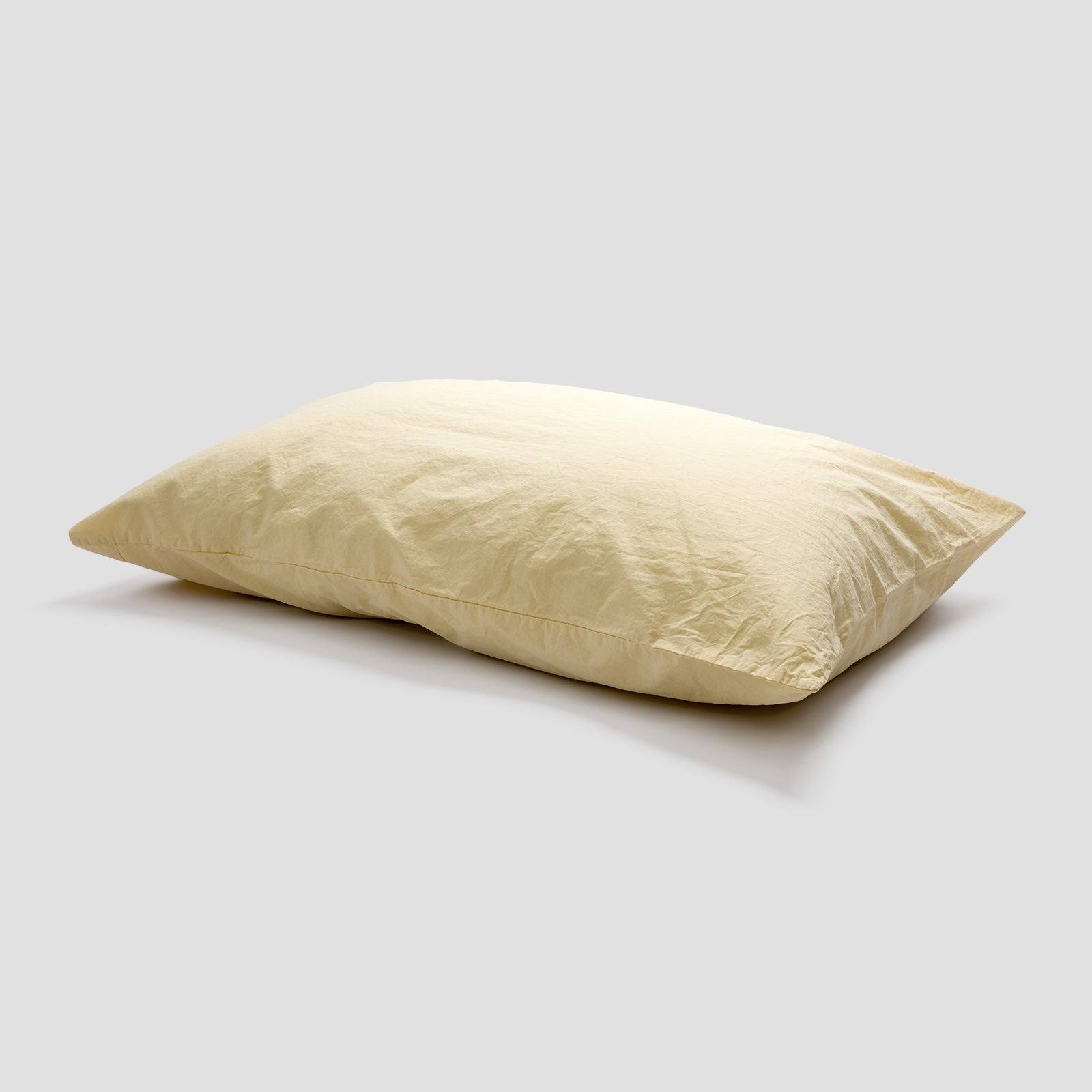 c5ee04b1a659c40179a9dfdf8eb986f4ad85d323908d2970ffee216c3afa556a.jpg Piglet in Bed Set of 2 200 Thread Count Washed Cotton Percale Pillowcases Buttermilk - Image 1