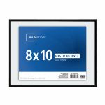 Mainstays Glass Floating Frame, Displays or Smaller As Floating - Black - 10 x 13 in