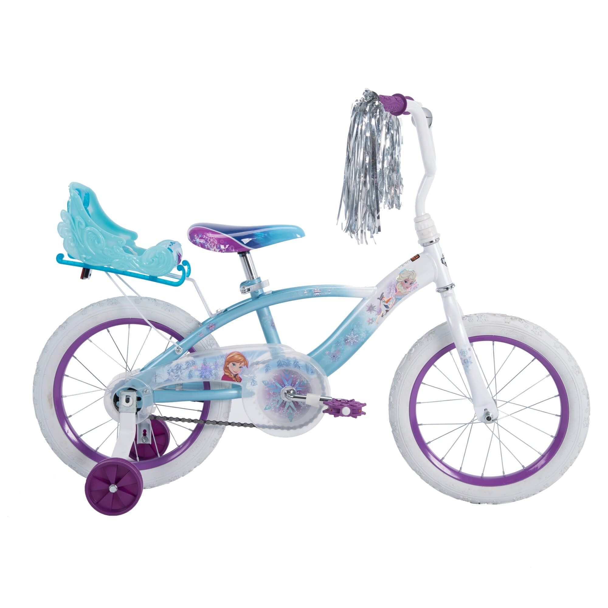 c6051f6d19a3654e05f834bb0f1d3992b7d257fa183ac01daf4604b07e6e76af.jpg Frozen 16-inch Girls' Bike by Huffy - Image 1