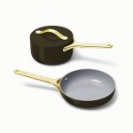 Caraway Home Mini Duo Non-Stick Ceramic Fry & Sauce Pan Set - Black