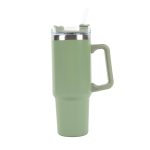 New View Gifts & Accessories Stainless Steel 30-oz. Tumbler with Straw - Sage, Green