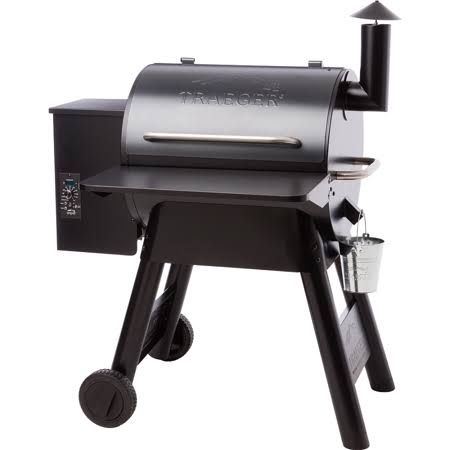 c6bc1fc2da98d711469c1c95bab00a424709b9e449989f8683cd05e6bdde1596.jpg Traeger Grills Folding Front Shelf - 22 Series - Image 1