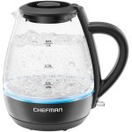 Chefman 1-liter Electric Glass Kettle Black