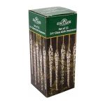 Twisted Clear Glass Icicle Ornaments, 5.25", Set of 12