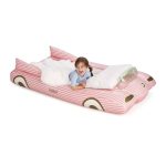 FUNBOY - Kids Pink Inflatable Travel Bed & Mattress