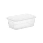 6qt Clear Storage Box White - Room Essentials