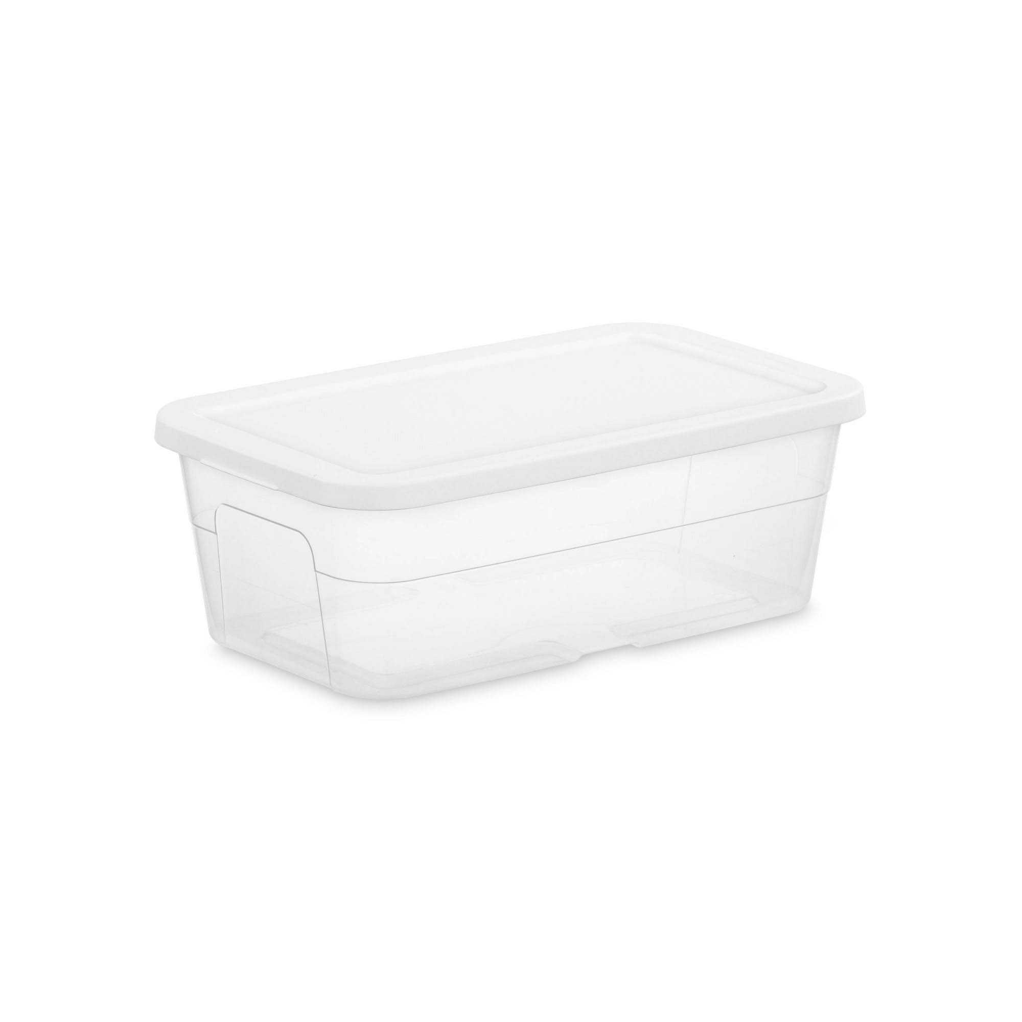 c71fc4dc053276badde89e6fbb6096f8e6a66b60c8ad490dcff99a00c07d31a6.jpg 6qt Clear Storage Box White - Room Essentials - Image 1