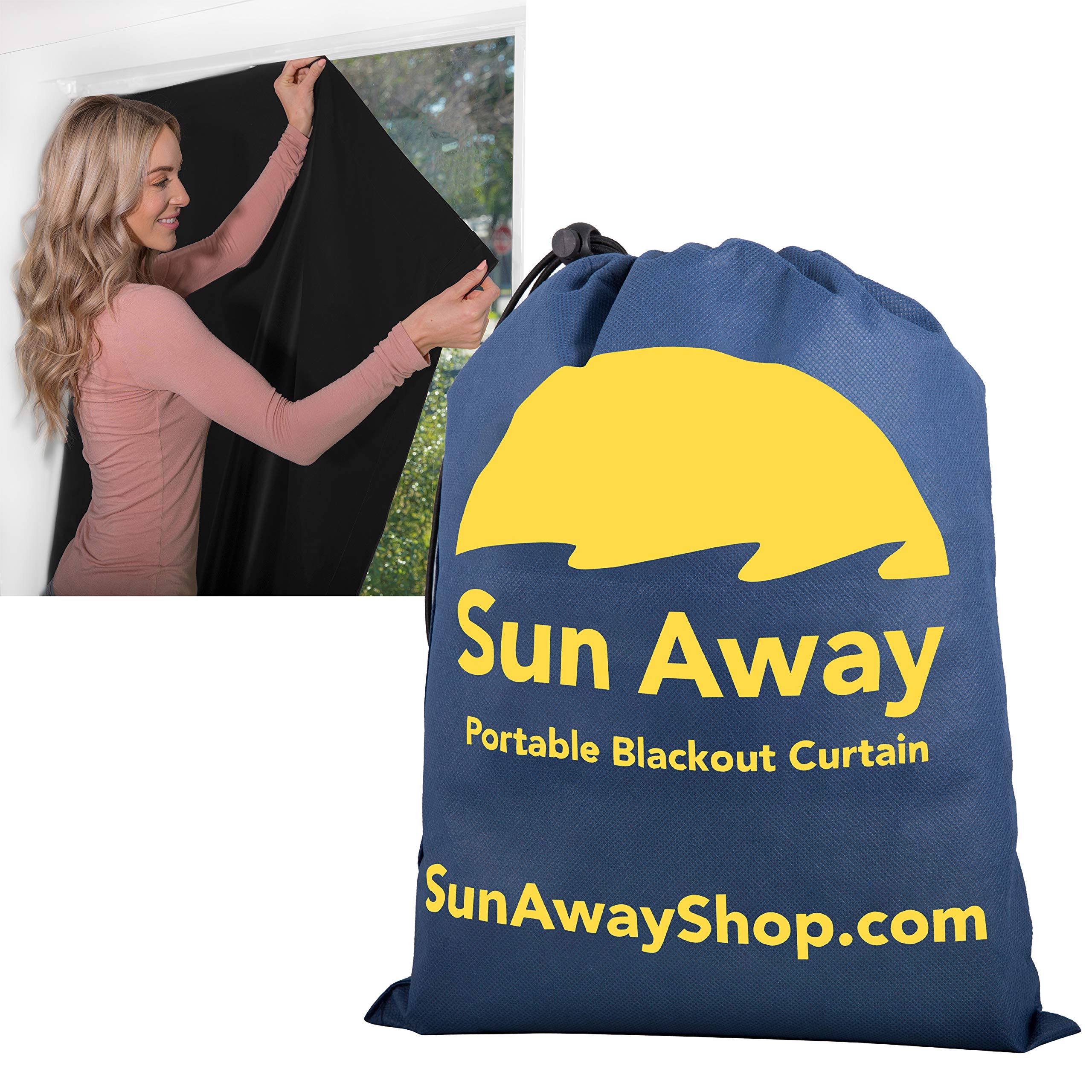 c721179ca27022957d62b93ae6747c27fedeb9dbb2582b34f7d12b5536d18e7d.jpg Sun Away Portable Blackout Curtain with Window Suction Cups 66 Long x - Image 1
