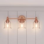 Hesby 3 - Light 23" Wide Bathroom Vanity Light Signature Hardware Finish: Satin Copper 482623