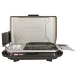 Tabletop Propane Gas Camping 2-in-1 Grill/Stove 2-Burner. Gray. 2000038016