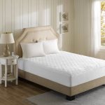 Beautyrest - Cotton Blend Heated Mattress Pad - Queen - White