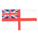 AZ Flag - White Ensign Flag - 3x5 ft - 100D Polyester St George's - British Royal Navy Ships Banner with Two Metal Grommets - Fade Resistant - Vivid