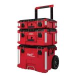 Milwaukee PACKOUT Rolling Modular Stackable Tool Box Storage System Red