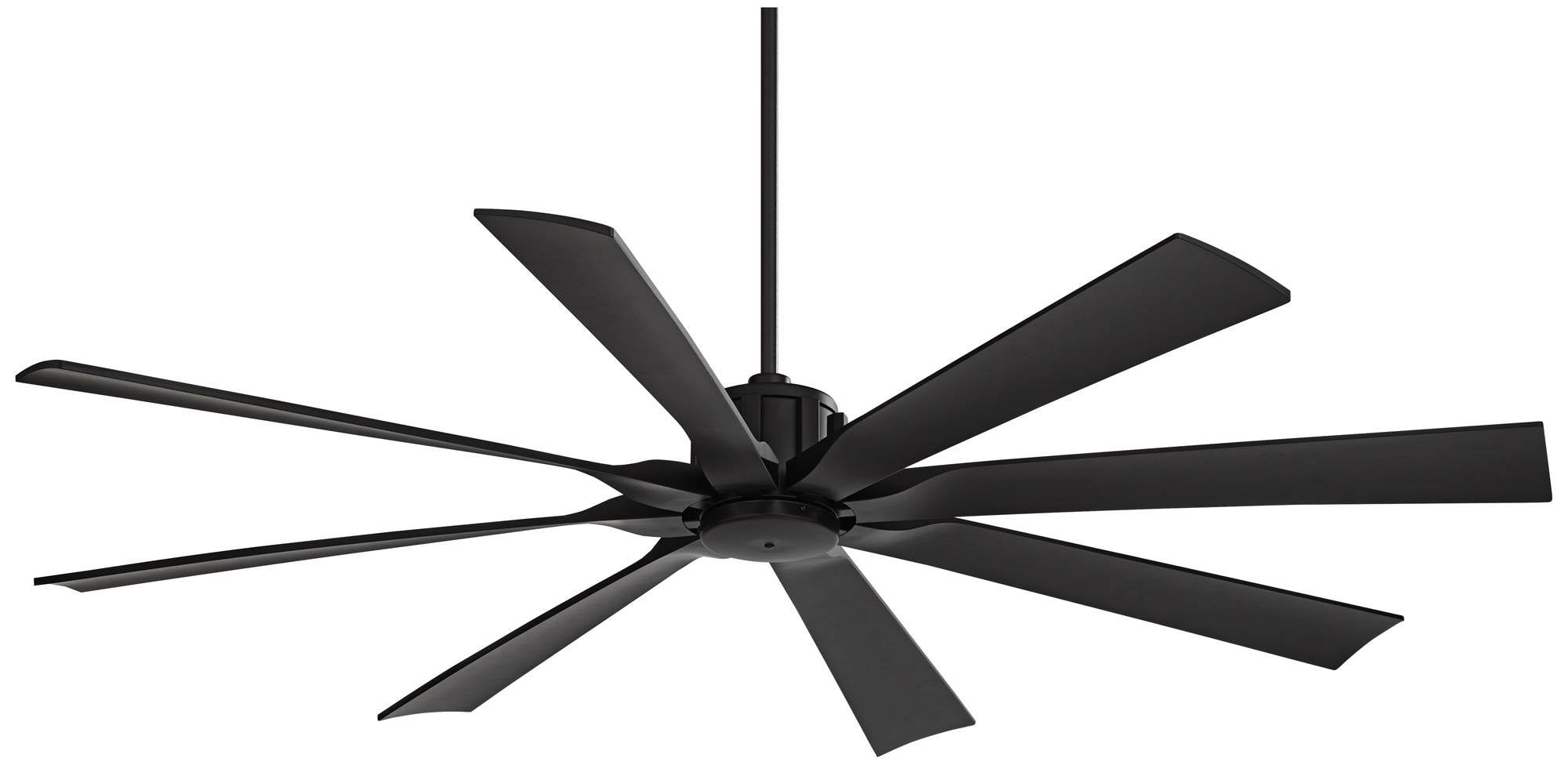 c7fd1e2c8d79db7edcf894f6158990505722f5146b12f2b3099cd74695a644c6.jpg Possini Euro Design 70" Defender Modern Indoor Outdoor Ceiling Fan with Remote Control Matte Black Damp Rated for Patio Exterior House Home Porch - Image 1