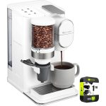 Cuisinart DGB-2W Grind and Brew Single-Serve Coffeemaker White Bundle with 1 Yr CPS Enhanced Protection Pack