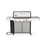 Weber Genesis S - 435 4 - Burner Natural Gas Grill in Stainless Steel with Side Burner