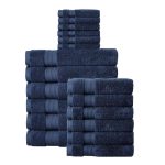StyleWell 18-Piece Hygrocotton Towel Set in Midnight Black