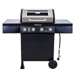 Even Embers 4-Burner GAS Grill with Glass Window, GAS3400AS