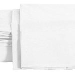 100% Cotton Percale Sheets King size, White, Deep Pocket, 4 Piece - 1 Flat, 1 Deep Pocket Fitted Sheet and 2 Pillowcases, Crisp Cool and Strong Bed