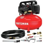 Craftsman Air Compressor, 6 Gallon, Pancake, Oil-Free with 13 Piece Accessory Kit (CMEC6150K) abc2773