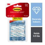 Command Clear Mini Hooks Mega Pack, 42 Hooks, 48 Strips