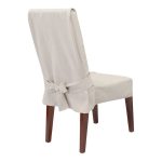 Sure Fit Farmhouse Basketweave Dining Room Chair Slipcover, Oatmeal