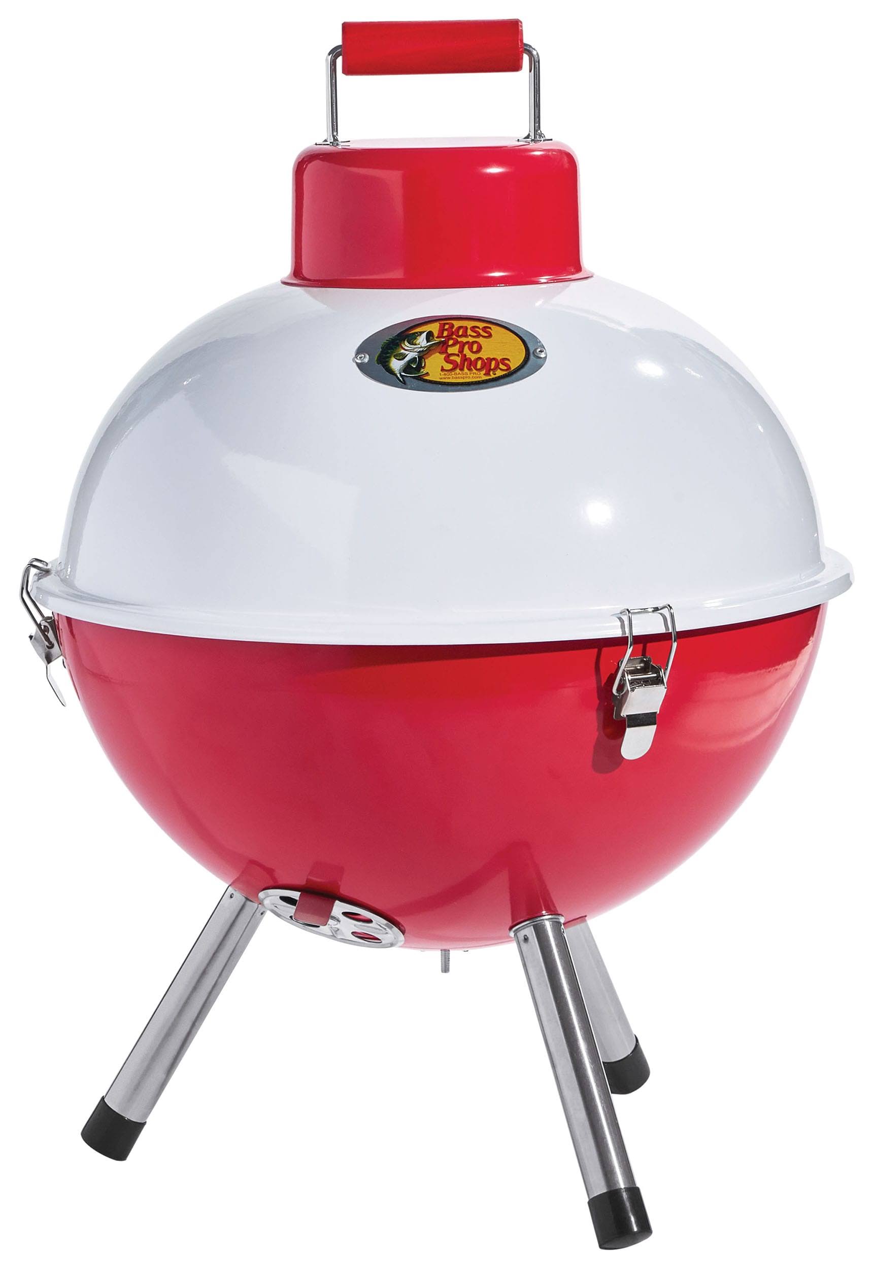 c91dfd385cfccad86f040b2d0f4a4d09ccccecd6f7f5f4070ae25200f5225a66.jpg Bass Pro Shops Bobber Tabletop Charcoal Grill - Image 1