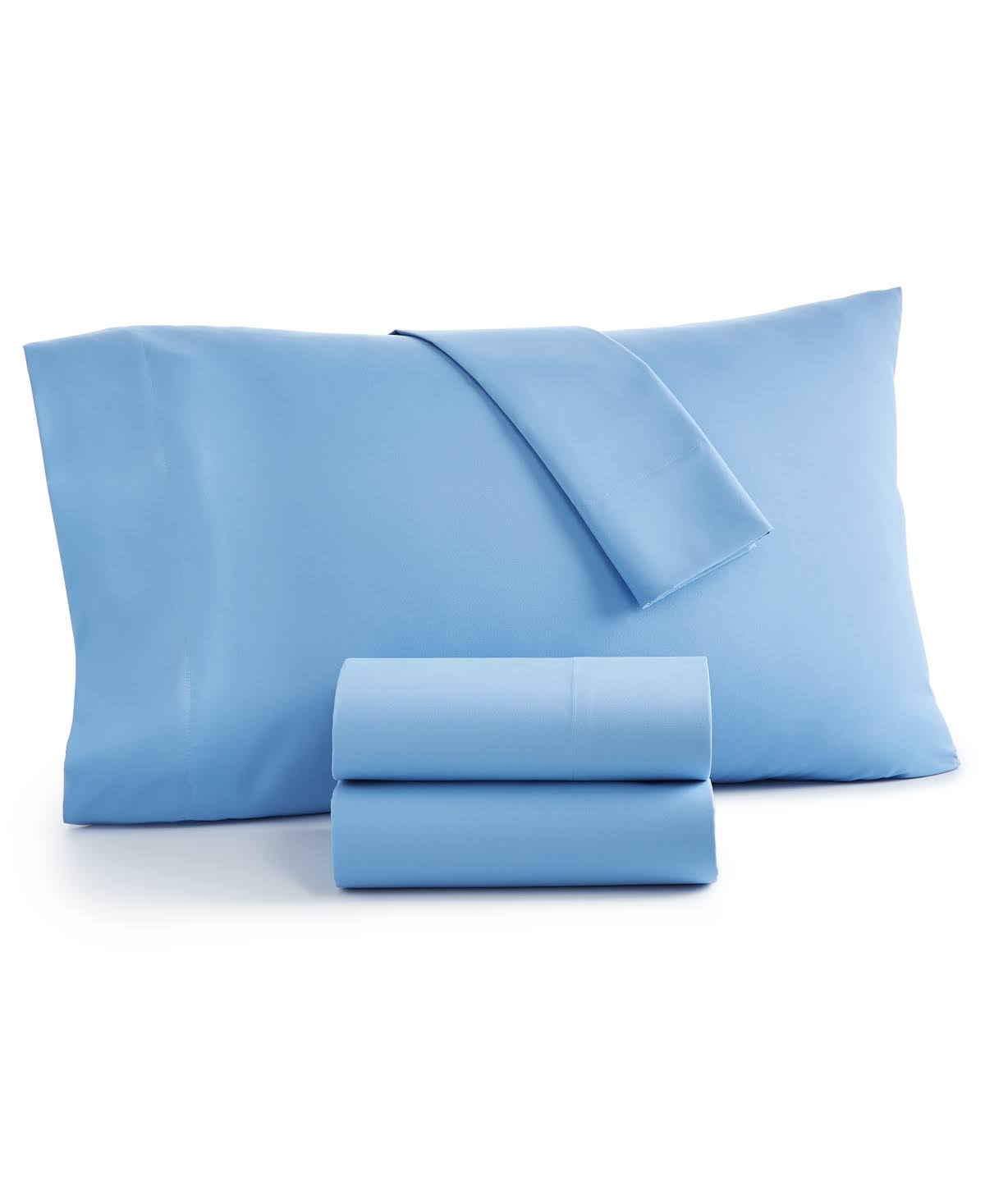 c92d2bb952aa5b0b6a94488f3065f8a6a9ade23e2fc5d9af0e164be010a4b250.jpg Home Design Easy Care Solid Microfiber 3-Pc. Sheet Set, Twin XL, Created for Macy's - Blue Throne - Image 1