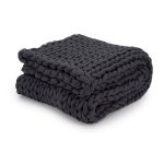 Nuzzie Knit Weighted Blanket 8 lbs / Charcoal
