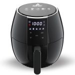 Sanptent 5.8 Quart Air Fryer, Electric Hot Oven Oilless Multifunctional Cooker with Digital LED Touchscreen, Auto Shut-Off (Black)