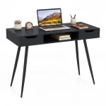 Tangkula Mid Century Modern Computer Desk for Home Office & Compact Spaces