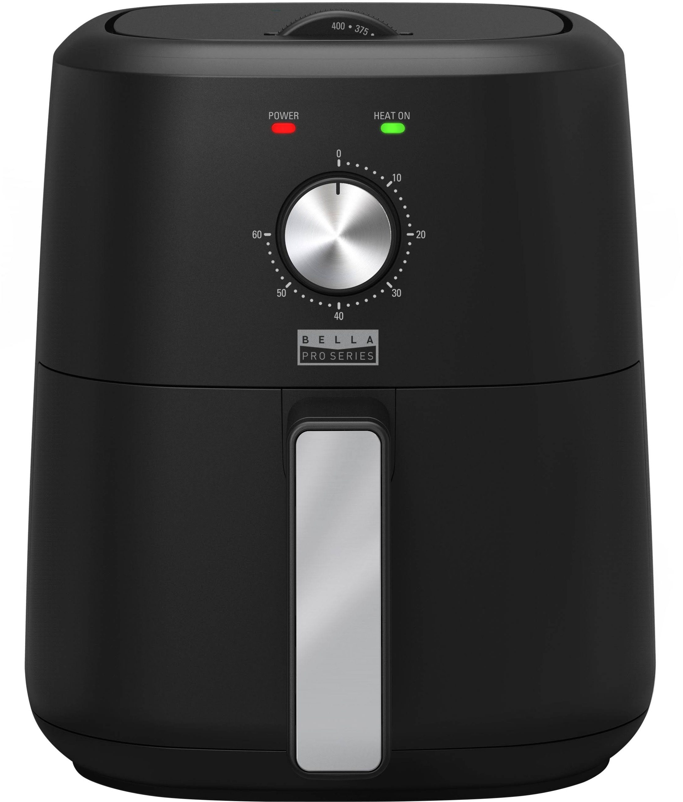 c9903aace9acf6ee404565c8041c83405eeec1f0bcfcf8f9489715bc2e6c66bc.jpg Bella Pro Series - 3-Qt. Analog Air Fryer - Black - Image 1