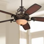 56" Casa Esperanza Vintage Ceiling Fan with Light LED Dimmable Remote Bronze Gold Shaded Teak Blades for Living Room Kitchen Bedroom - Casa Vieja