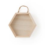 ArtMinds 6" x 5" Wooden Hexagon Shadow Box - Each