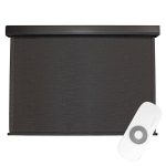Seasun Siesta Cordless UV Blocking Motorized PVC Premium Exterior Roller Shade 72 in. W x 96 in. L SSE.60.6