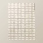 7'x10' Rib Stripe Plaid Handmade Woven Area Rug Tan/Cream/Khaki - Hearth & Hand with Magnolia
