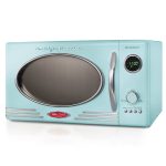 Nostalgia Retro 0.9 Cu. ft. 800-Watt Countertop Microwave Oven - Aqua