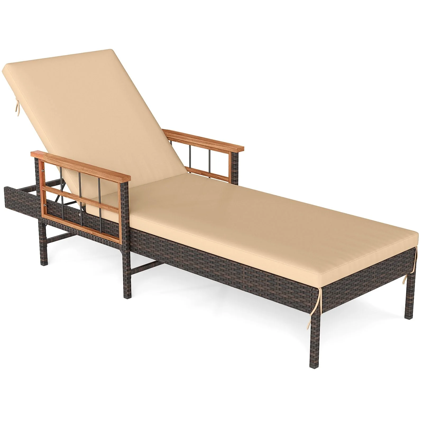 ca1931690a49bb27f5fa7ca92845d15976a3098a93102fcf7ed264805740bb58.webp Tangkula Lounge Chair Outdoor with Soft Cushions for Outside - Image 1