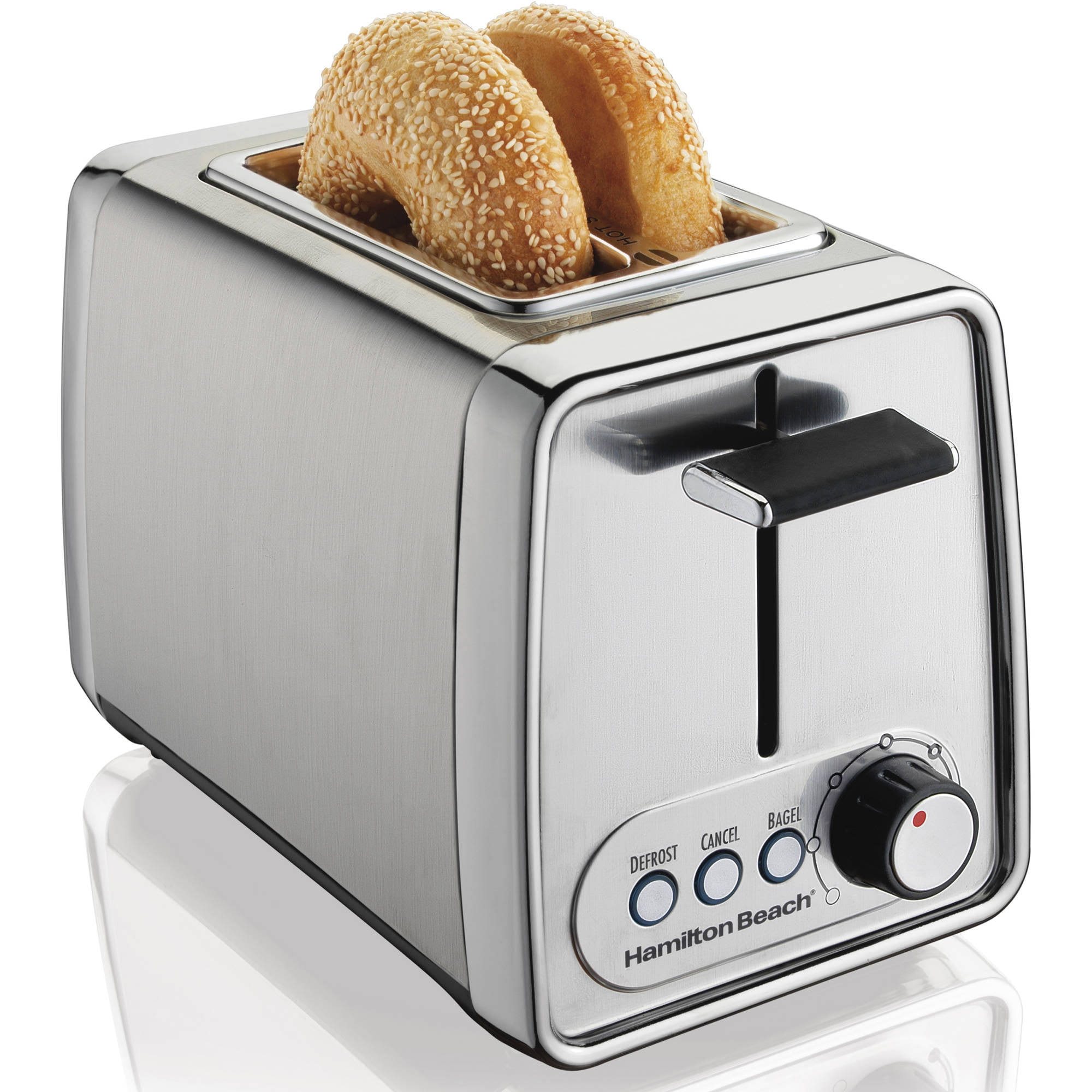 ca76ee1af5393748a635cbaabff49e3a75cfebf71f481de9cd5fc2bd0b8be830.jpg Hamilton Beach Chrome 2-Slice Toaster - Image 1