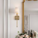 Tyrone 1 - Light Dimmable Brass Wallchiere Size 20" H x 5" W x 6'' D