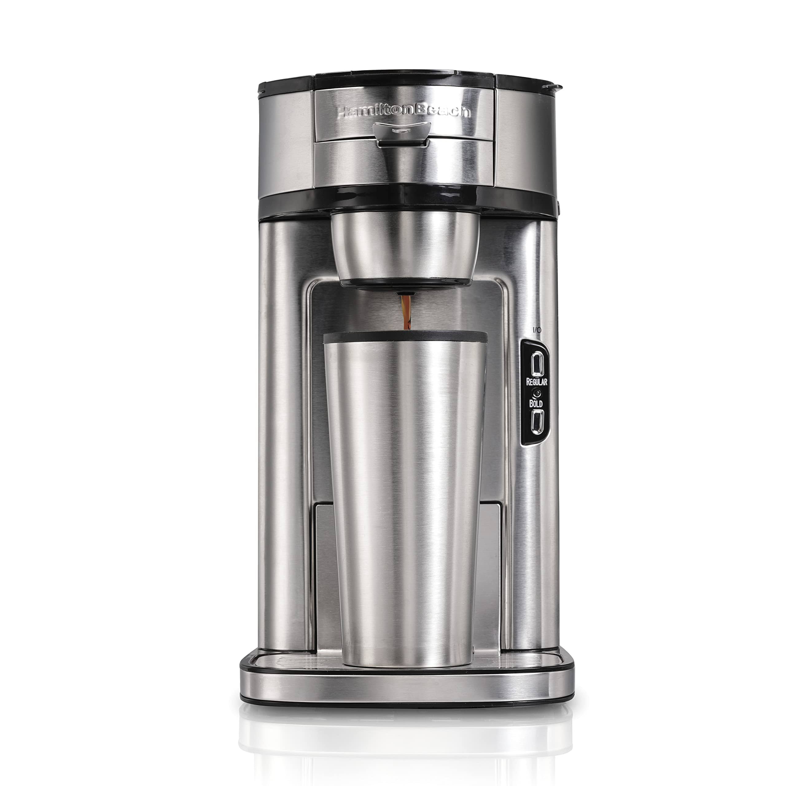 cac133c00d54778f7af2baed9532b4409152139e228e3fbcc095db8f1f95923f.jpg The Scoop 1. 75-Cup Stainless Steel Coffee Maker - Image 1
