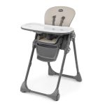 Chicco Polly Space - Saving Fold Easy Clean Highchair - Taupe (Beige). New
